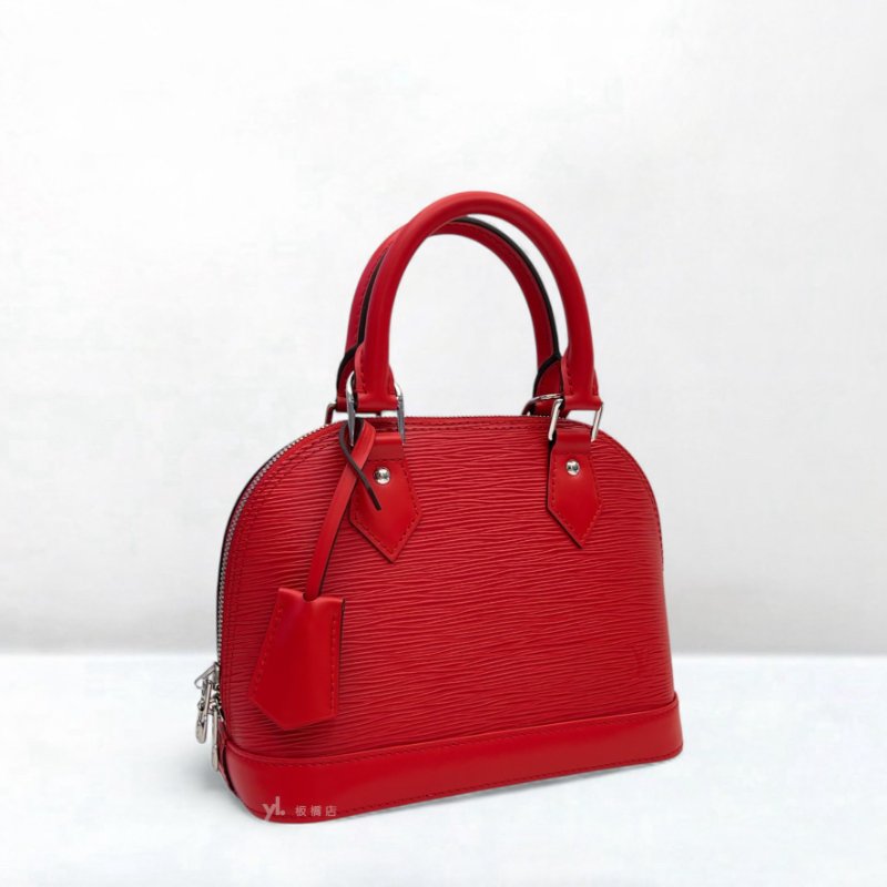 LV 紅色Epi Alma BB手提斜背包M41160-1
