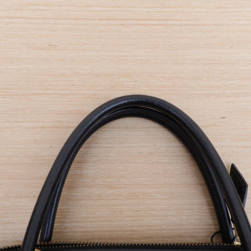 HERMES Bolide保齡球包3189黑色Buffalo阿登皮圈Z金扣肩背包-2