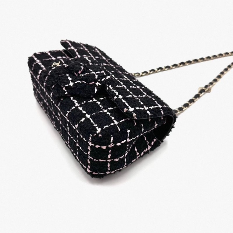 CHANEL山茶花大mini肩背斜背包 19*12*7 全新閒置配件盒子塵袋-2