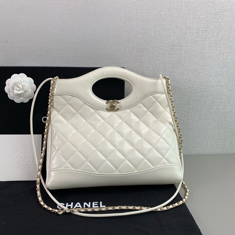 ✨Chanel 25P 白色羊皮 31bag 晶片款 有購證🤍-3