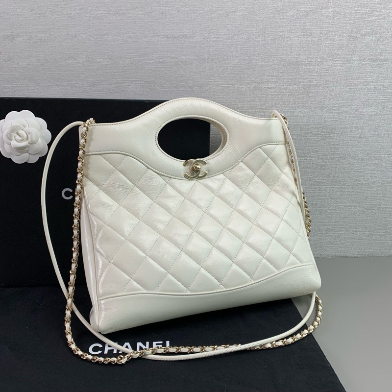 ✨Chanel 25P 白色羊皮 31bag 晶片款 有購證🤍-4