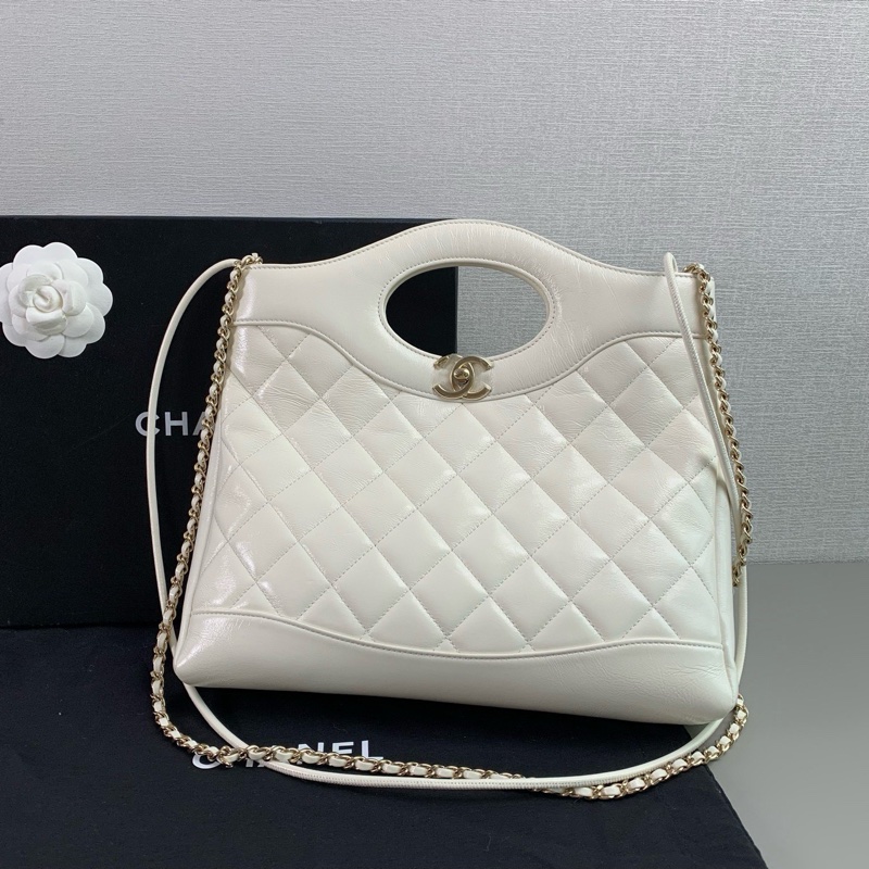 ✨Chanel 25P 白色羊皮 31bag 晶片款 有購證🤍-5