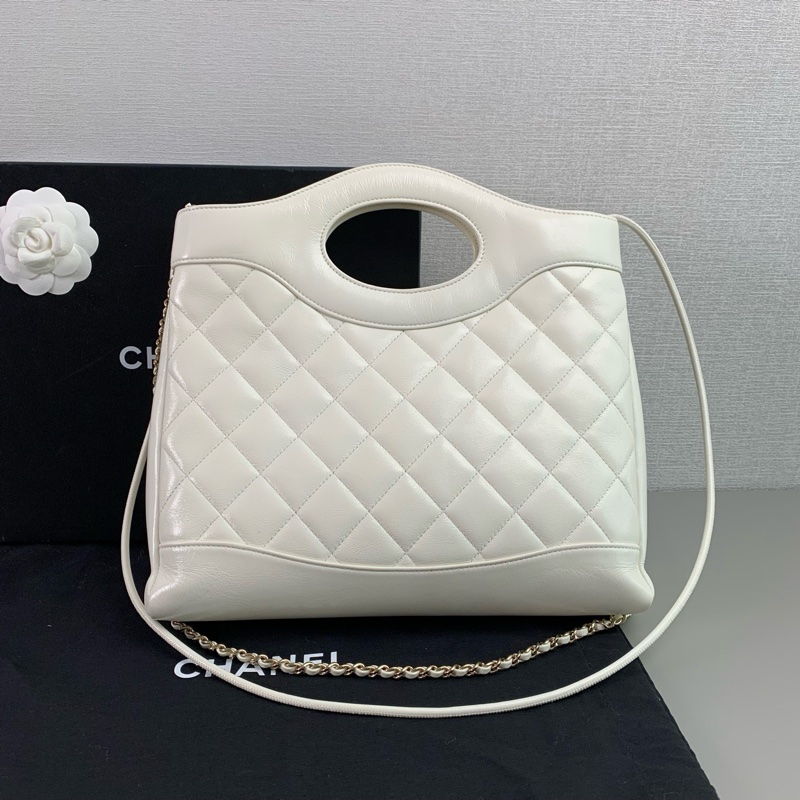 ✨Chanel 25P 白色羊皮 31bag 晶片款 有購證🤍-6