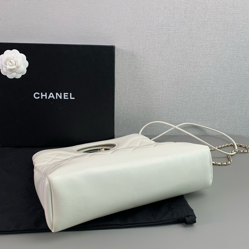 ✨Chanel 25P 白色羊皮 31bag 晶片款 有購證🤍-8
