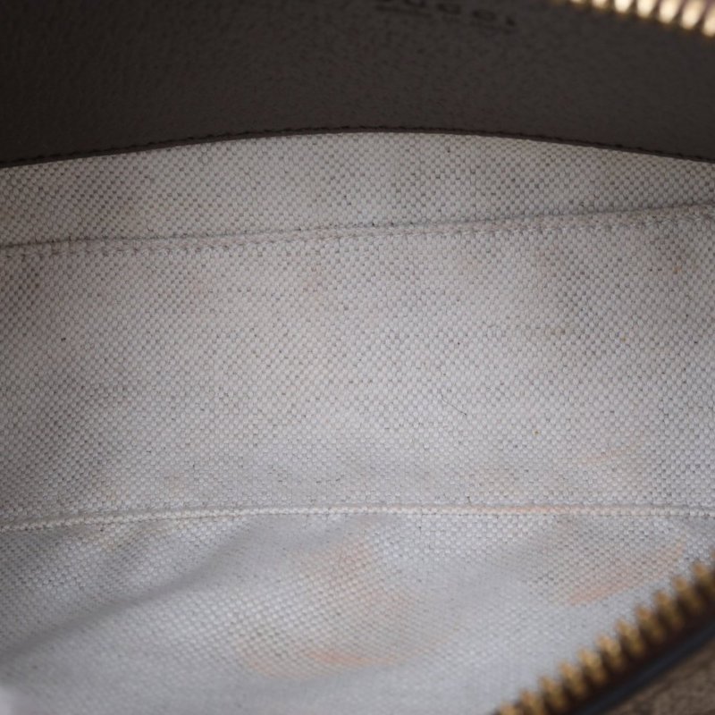 GUCCI Ophidia腋下包小號25烏木色PVC金扣肩背包-2