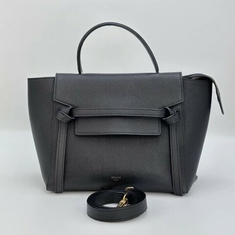 CELINE 黑金Belt鯰魚包 24*20*13 98新配件塵袋