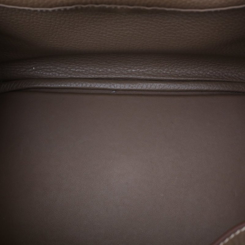 HERMES Lindy2618大象灰TC皮D刻金扣肩背包-3