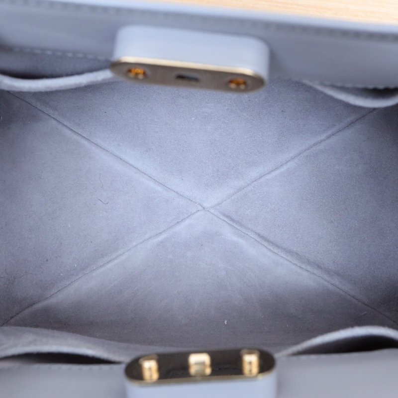 DIOR Key腋下包小號22灰色牛皮淺金扣2023肩背包-2