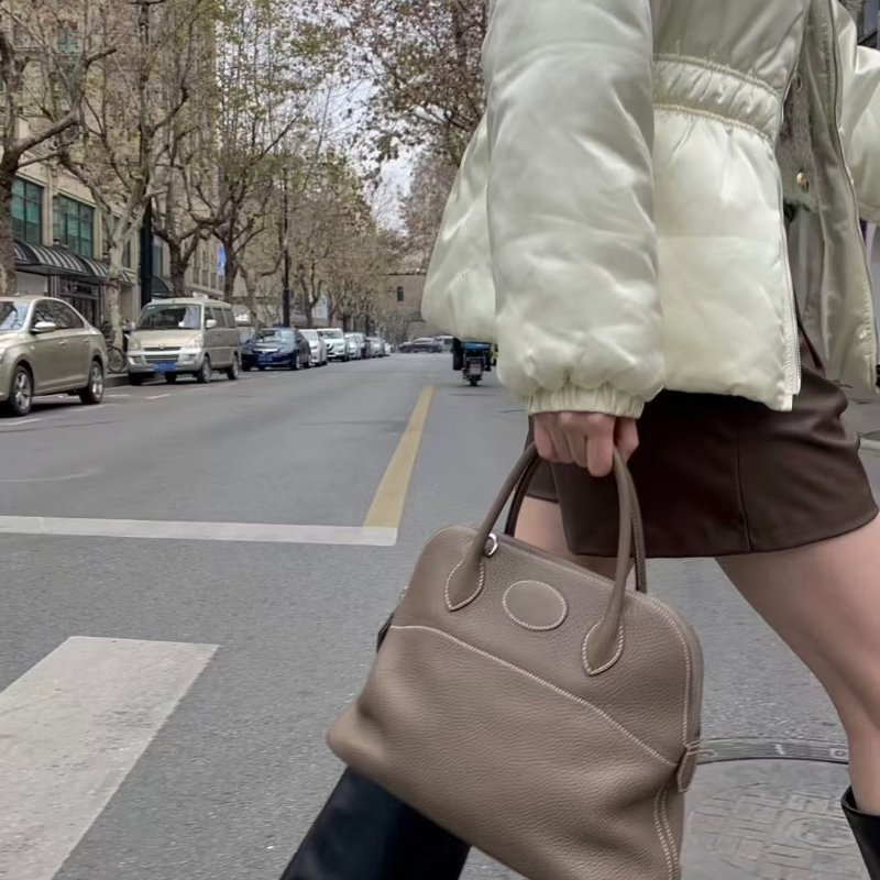 HERMES - 18大象灰銀釦TC bolide 31cm-4