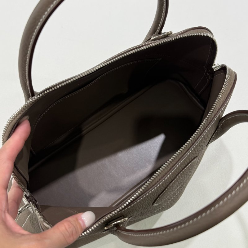 HERMES - 18大象灰銀釦TC bolide 31cm-10