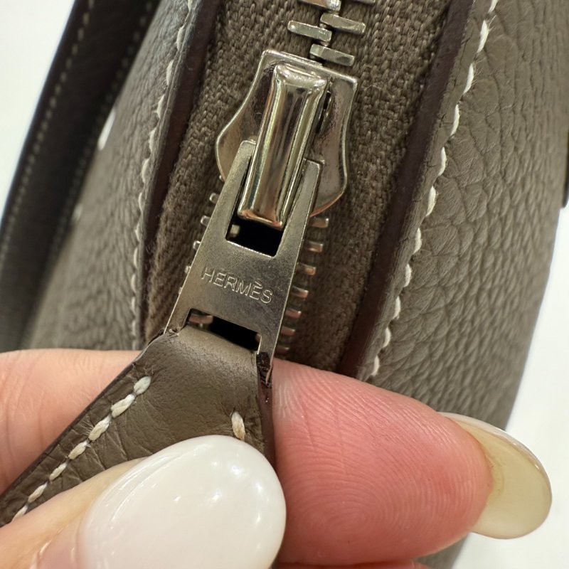HERMES - 18大象灰銀釦TC bolide 31cm-12