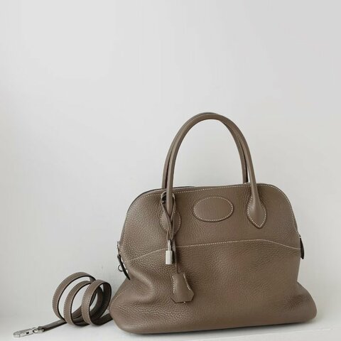 HERMES - 18大象灰銀釦TC bolide 31cm