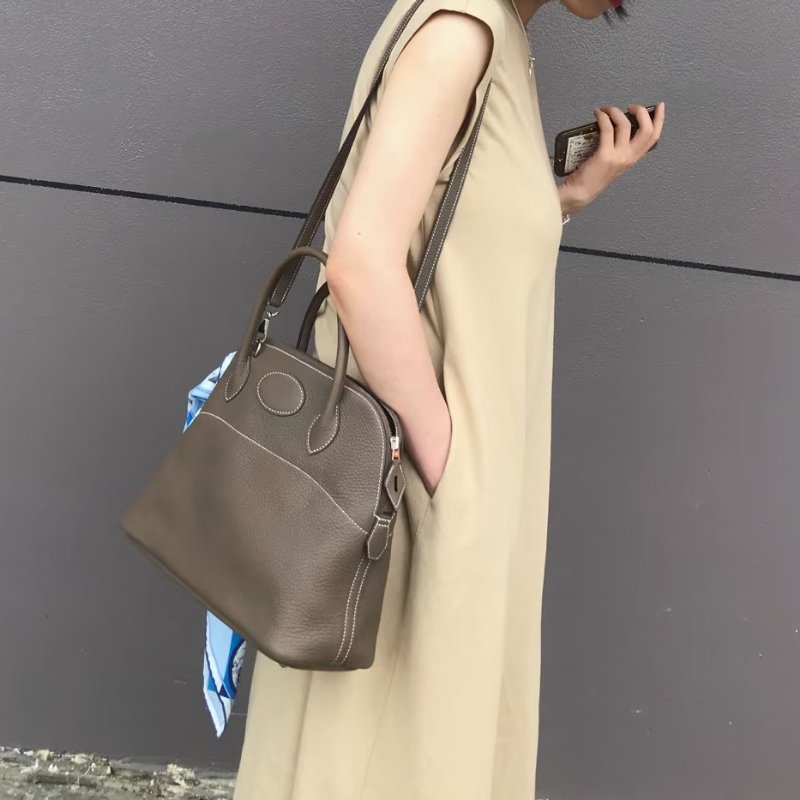 HERMES - 18大象灰銀釦 TC bolide╻31cm-7