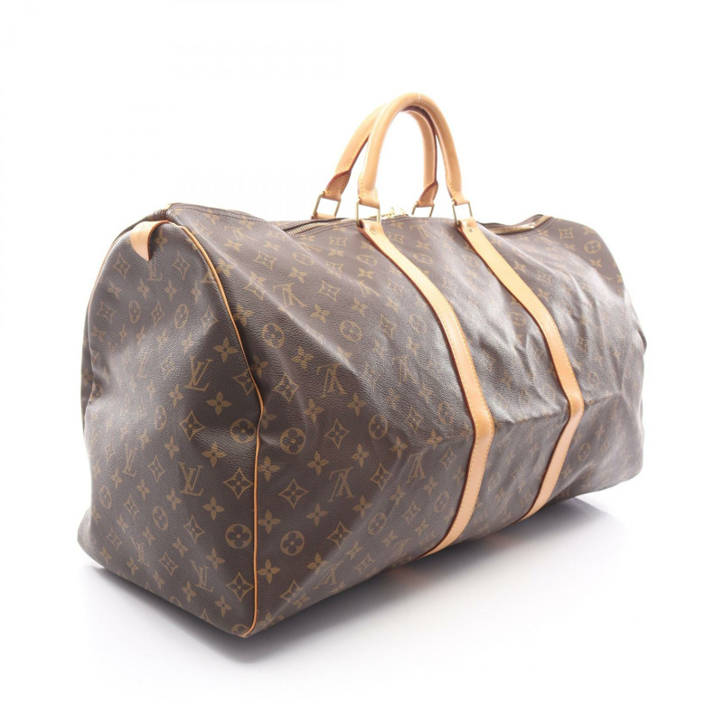 路易威登 Keepall 60 旅行手提包 M41422 Monogram 皮革 棕色 二手 LV-1