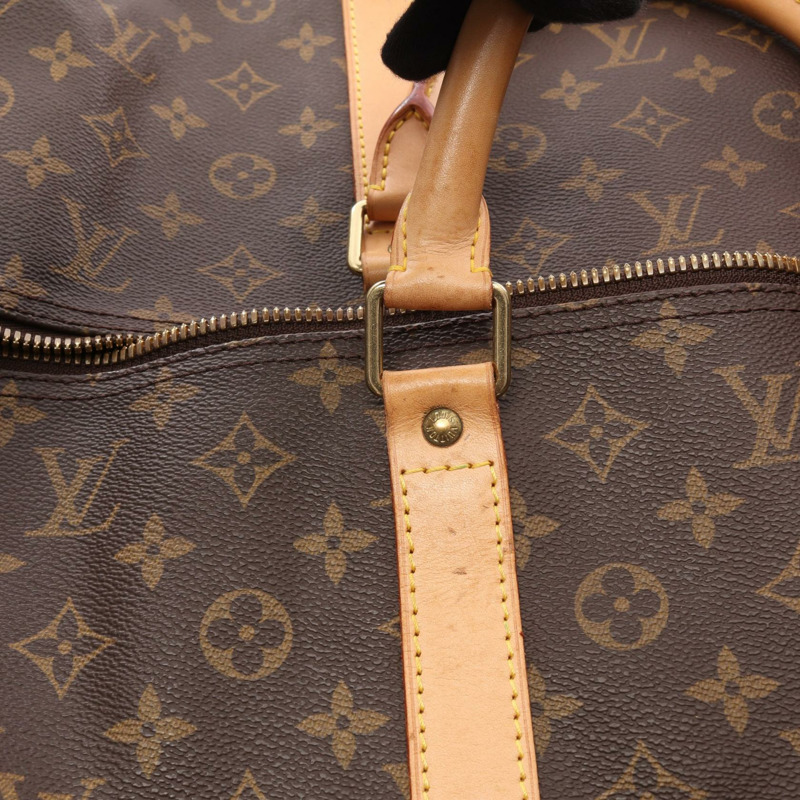 路易威登 Keepall 60 旅行手提包 M41422 Monogram 皮革 棕色 二手 LV-10