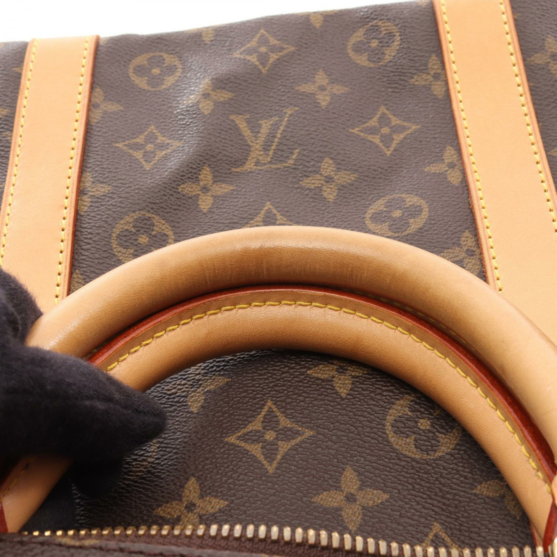 路易威登 Keepall 60 旅行手提包 M41422 Monogram 皮革 棕色 二手 LV-12