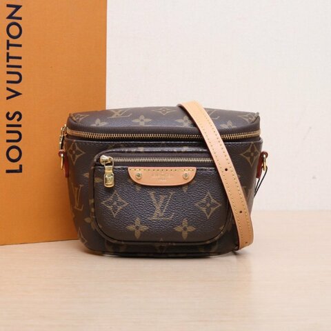 LOUIS VUITTON Bumbag腰包Mini17老花PVC晶片肩背包