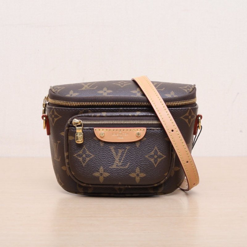 LOUIS VUITTON Bumbag腰包Mini17老花PVC晶片肩背包-1