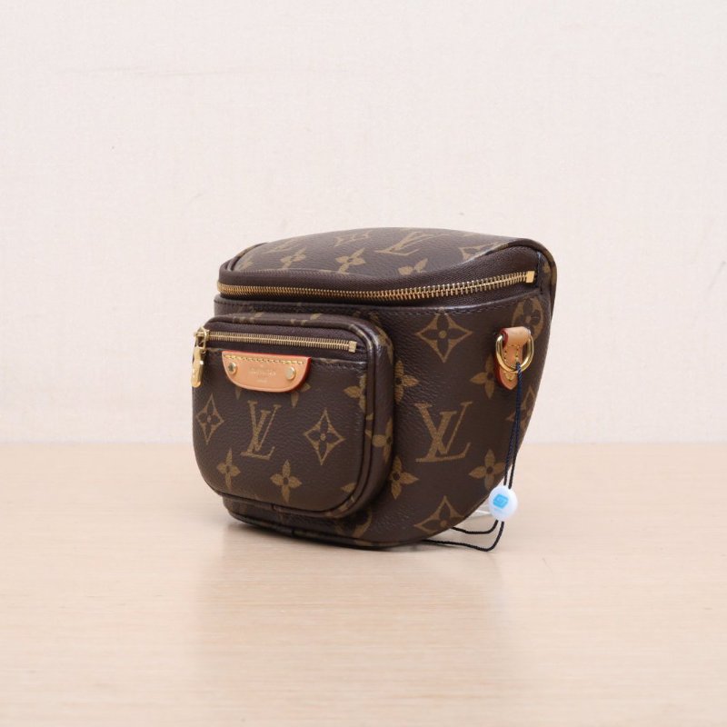 LOUIS VUITTON Bumbag腰包Mini17老花PVC晶片肩背包-4