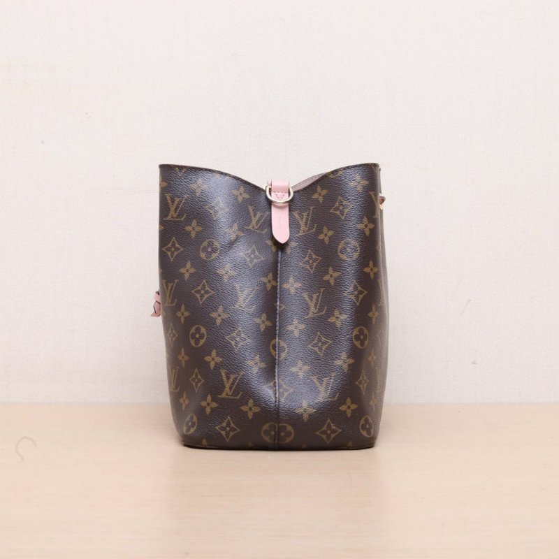 LOUIS VUITTON NÉONOÉ水桶包中號26粉色內裏老花PVC金扣2019肩背包-4