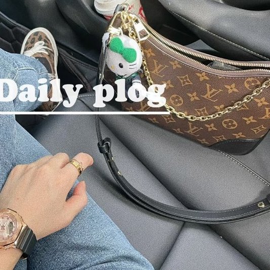 Louis Vuitton - 原花拼黑皮 Boulogne PM 牛角包-4