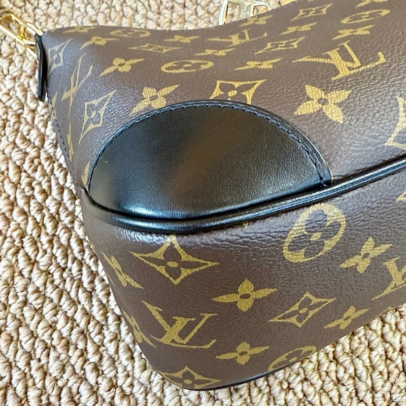 Louis Vuitton - 原花拼黑皮 Boulogne PM 牛角包-5