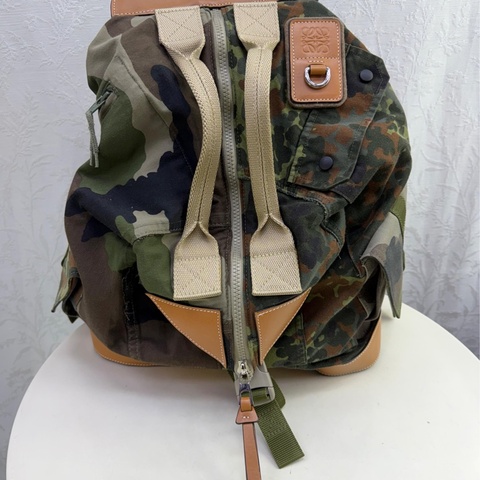 Loewe Cloth backpack Very good condition Green, Cloth