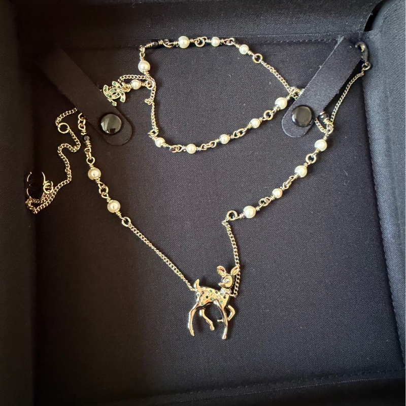 Chanel香奈兒25聖誕限定VIC禮盒小鹿項鍊-0