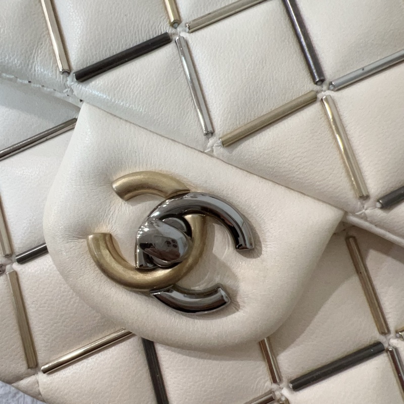 ෆ Chanel 漸變色金銀鴛鴦扣CF🤍原價40萬高訂款-7