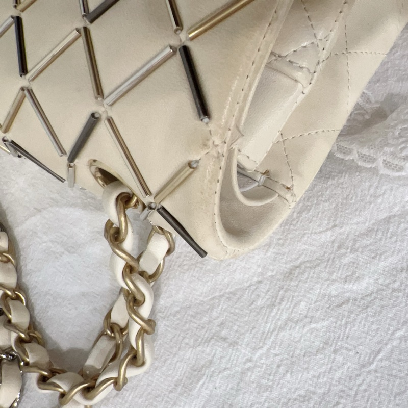 ෆ Chanel 漸變色金銀鴛鴦扣CF🤍原價40萬高訂款-10