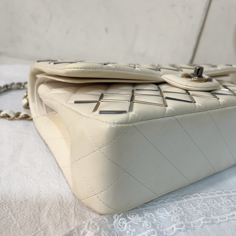 ෆ Chanel 漸變色金銀鴛鴦扣CF🤍原價40萬高訂款-11