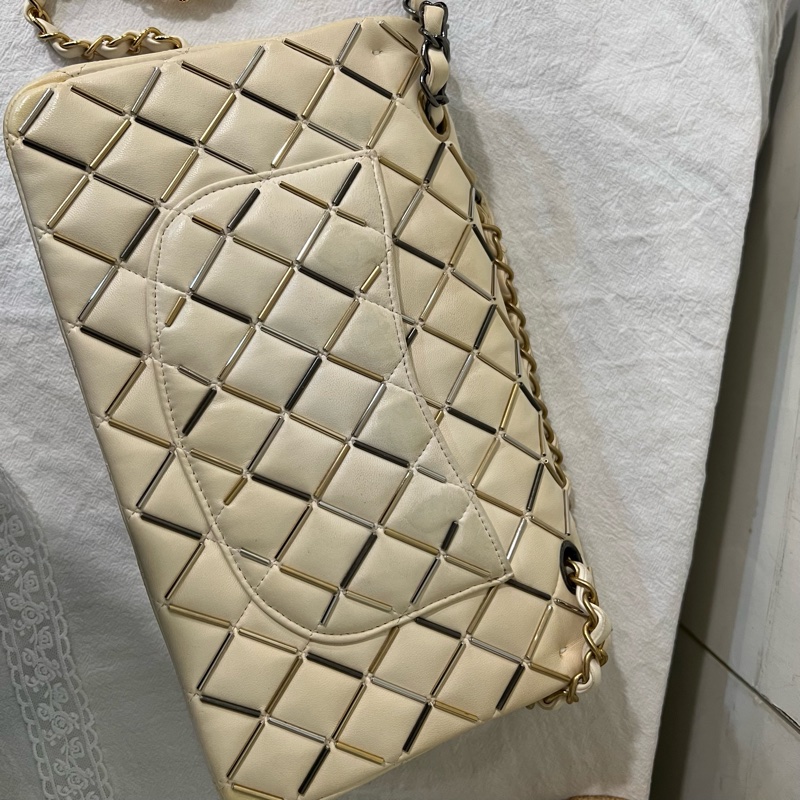 ෆ Chanel 漸變色金銀鴛鴦扣CF🤍原價40萬高訂款-16