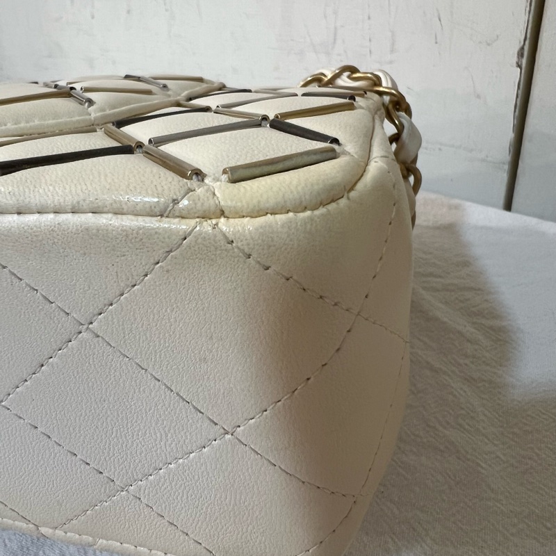 ෆ Chanel 漸變色金銀鴛鴦扣CF🤍原價40萬高訂款-19