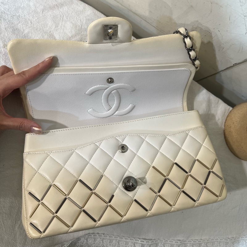 ෆ Chanel 漸變色金銀鴛鴦扣CF🤍原價40萬高訂款-21