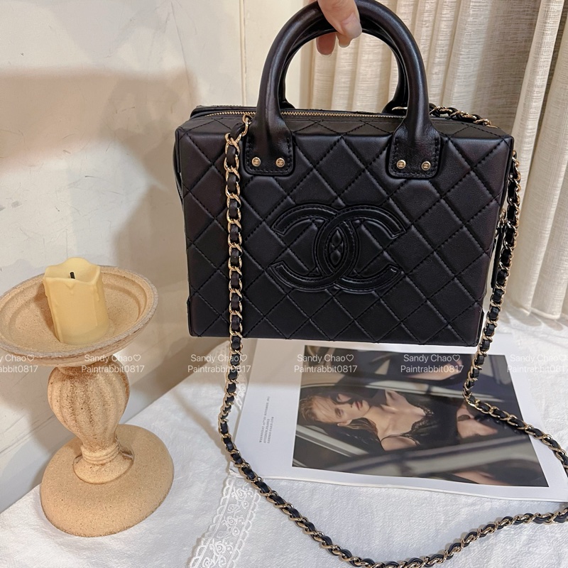 ෆ Chanel 22k手提盒子包✨專櫃18萬-6