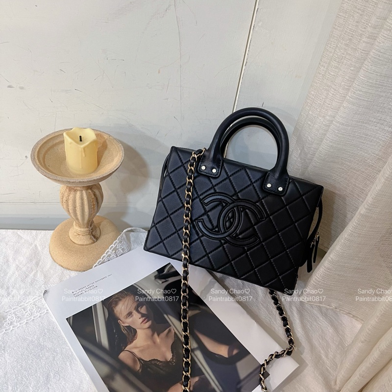 ෆ Chanel 22k手提盒子包✨專櫃18萬-8