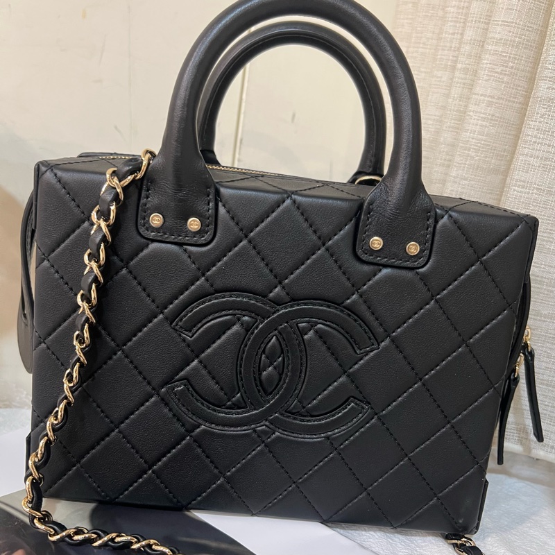 ෆ Chanel 22k手提盒子包✨專櫃18萬-11