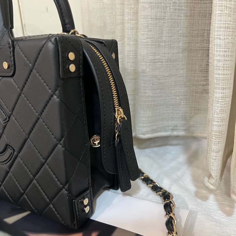 ෆ Chanel 22k手提盒子包✨專櫃18萬-13