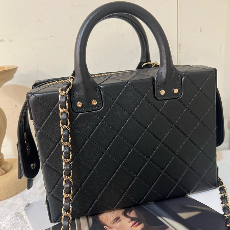 ෆ Chanel 22k手提盒子包✨專櫃18萬-14