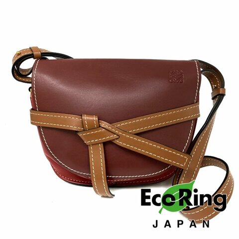 ☆ Loewe 羅意威 Red Calfskin Gate Shoulder Bag 紅色小牛皮肩背袋 - 257023066