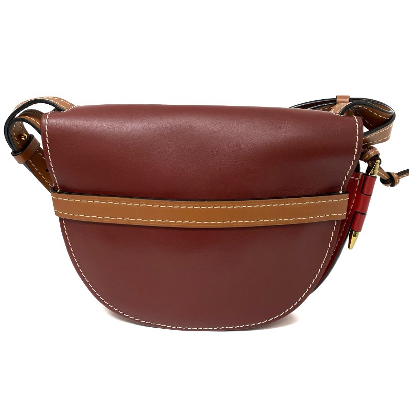 ☆ Loewe 羅意威 Red Calfskin Gate Shoulder Bag 紅色小牛皮肩背袋 - 257023066-2