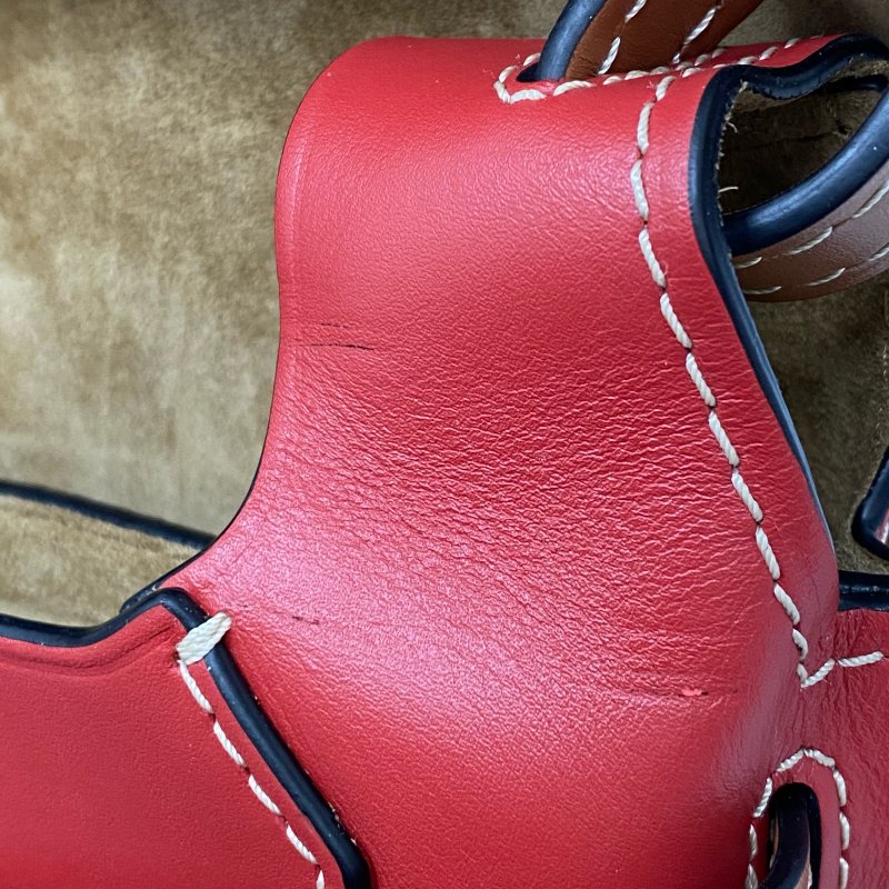 ☆ Loewe 羅意威 Red Calfskin Gate Shoulder Bag 紅色小牛皮肩背袋 - 257023066-21