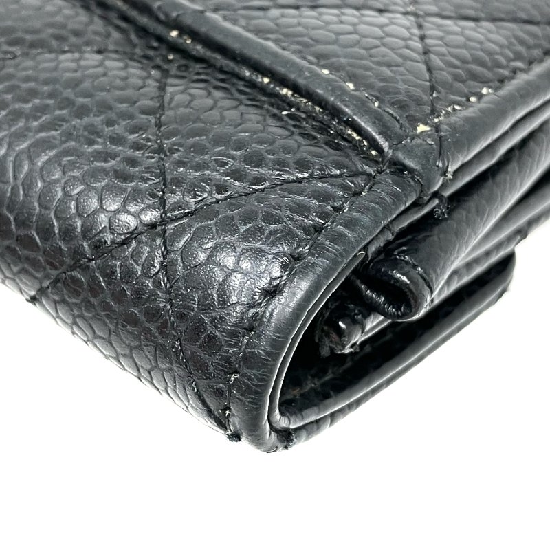 ☆ Chanel 香奈兒 Black Caviar Skin Card Case No.30 黑色粒紋小牛皮卡包No.30 - 257022874-14