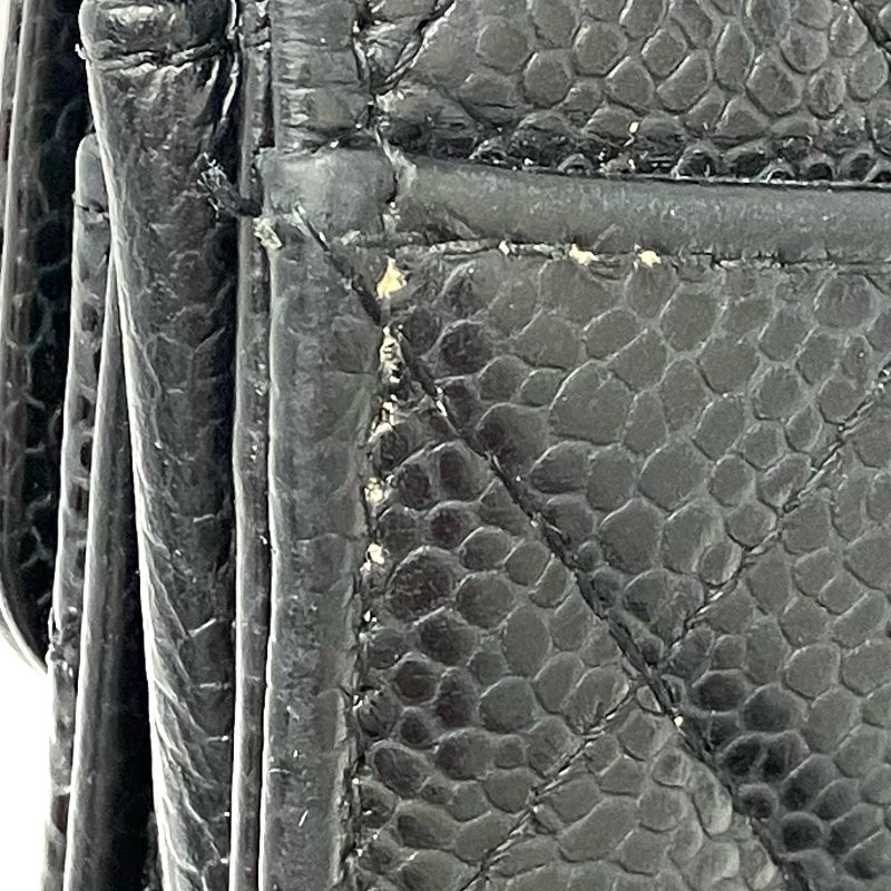 ☆ Chanel 香奈兒 Black Caviar Skin Card Case No.30 黑色粒紋小牛皮卡包No.30 - 257022874-15