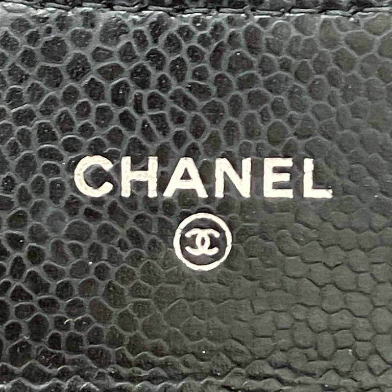 ☆ Chanel 香奈兒 Black Caviar Skin Card Case No.30 黑色粒紋小牛皮卡包No.30 - 257022874-17