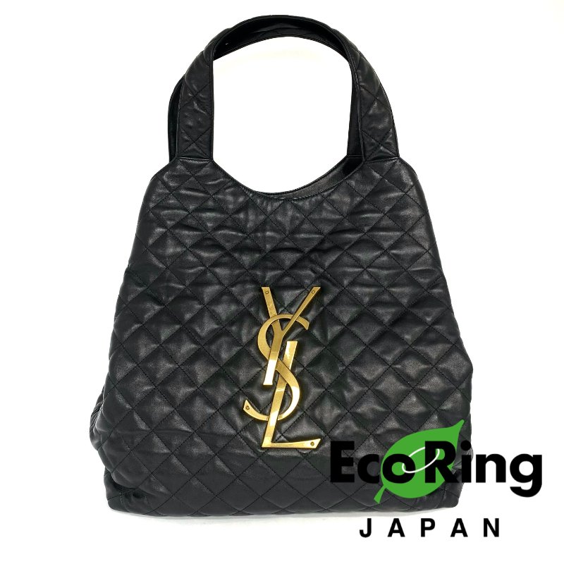 △ Saint Laurent 聖羅蘭 Agal Black Calfskin Shoulder Bag 黑色小牛皮肩背袋 -257024470-0