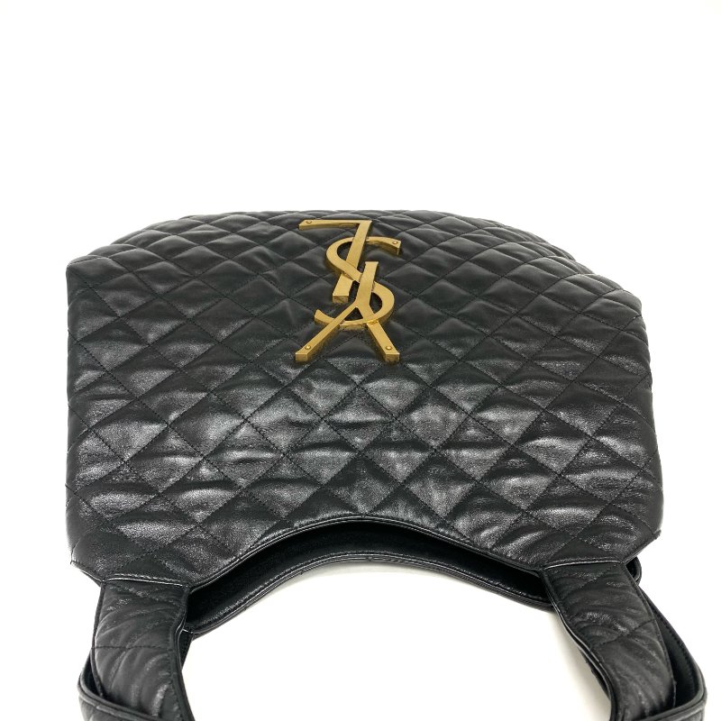 △ Saint Laurent 聖羅蘭 Agal Black Calfskin Shoulder Bag 黑色小牛皮肩背袋 -257024470-7