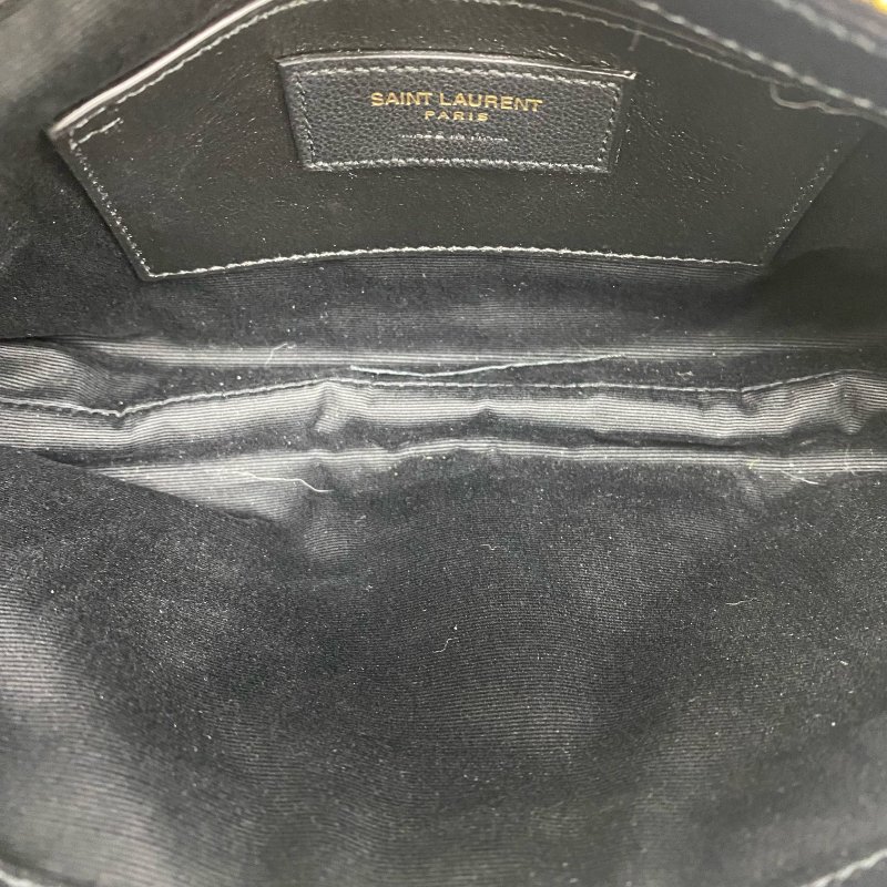 △ Saint Laurent 聖羅蘭 Agal Black Calfskin Shoulder Bag 黑色小牛皮肩背袋 -257024470-20