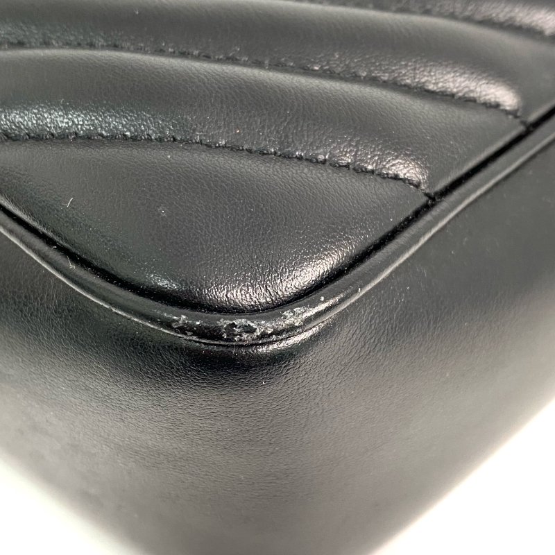 △ Saint Laurent 聖羅蘭 Black Calfskin Shoulder Bag 黑色小牛皮肩背袋 - 257023834-6