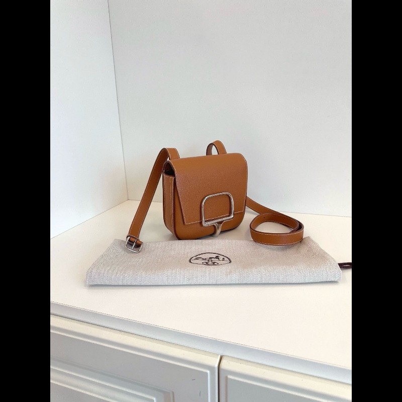 Hermes 金棕mini Della屁桃屁股包 epsom皮-1